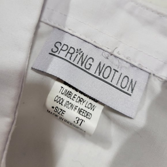 White Button Down Dress Shirt 3T - Picture 2 of 2